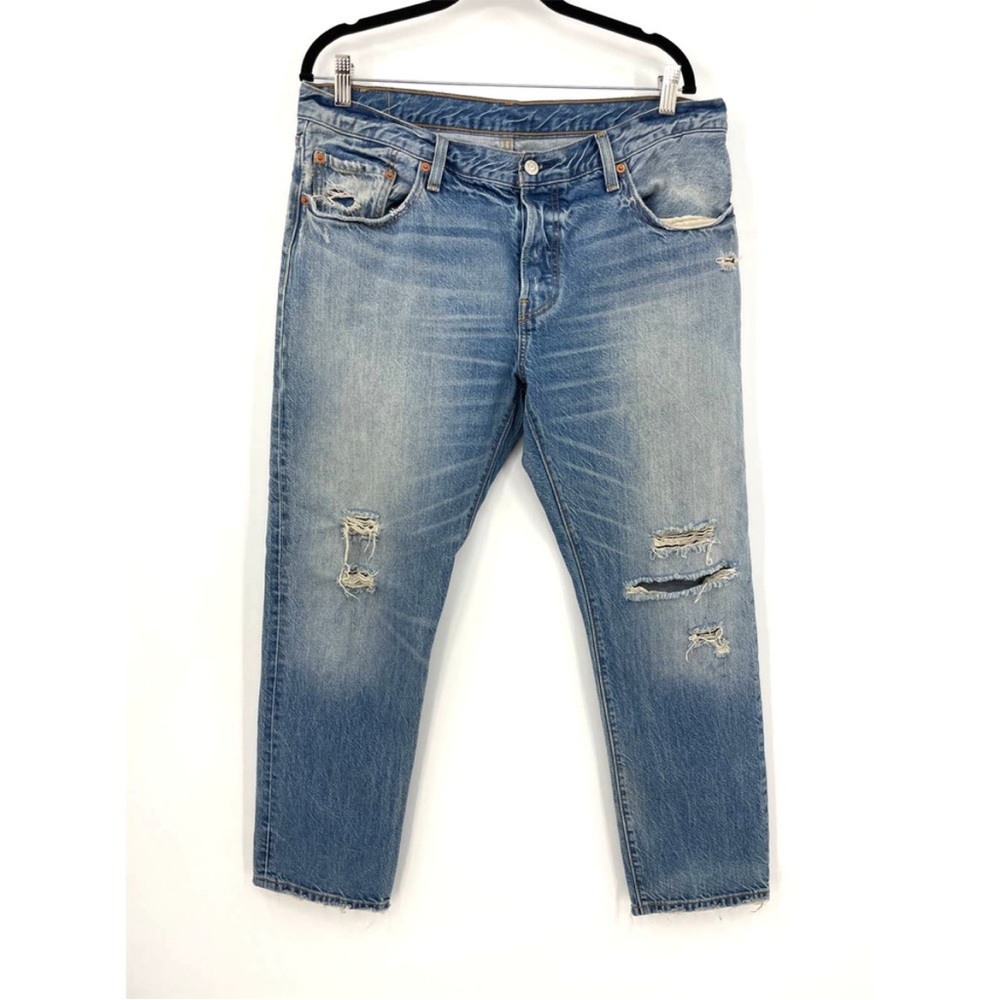 Levi's 501 CT Jeans Sz 32 Tapered Distressed Hem